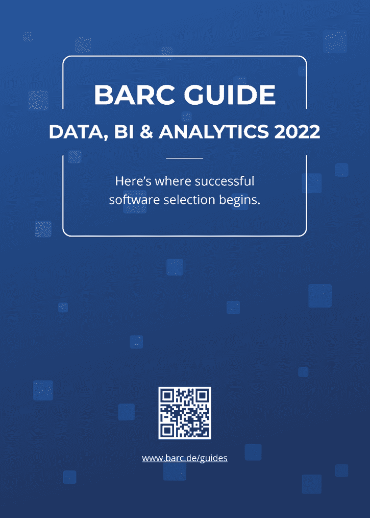 Der BARC Guide Data, BI & Analytics 2022 kommt heraus