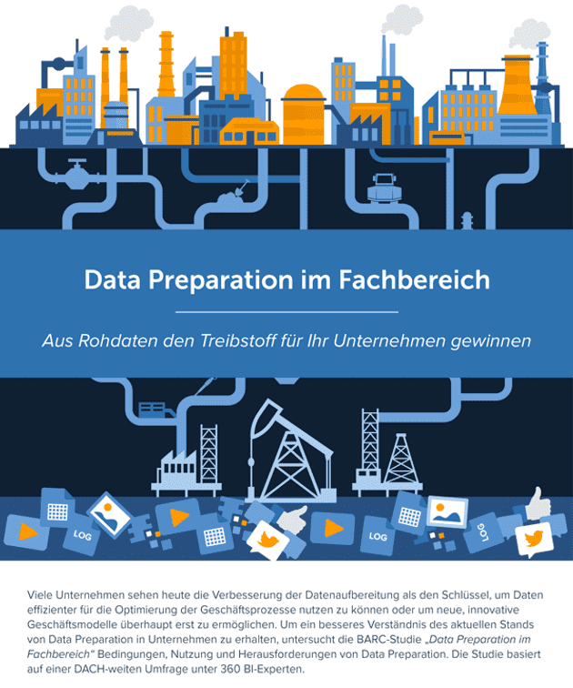 Infografik: Data Preparation im Fachbereich in der DACH-Region