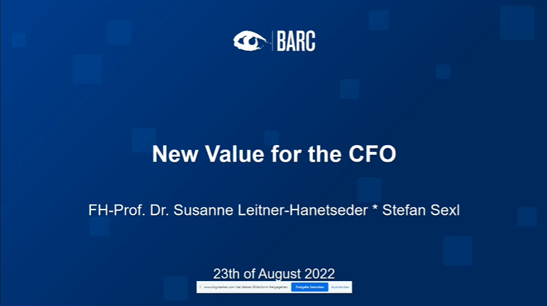 23.08.22 New Value for the CFO The Evolution from Consolidation to Group Accounting