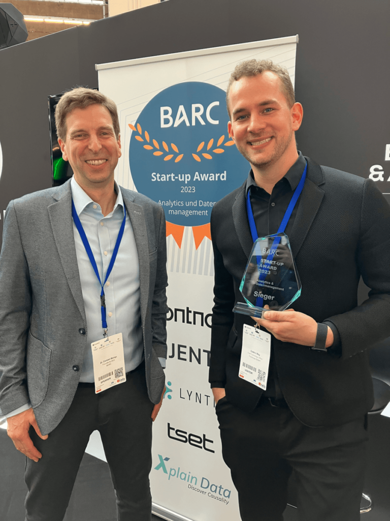 Innovative KI-Anwendung aus Deutschland gewinnt Start-up Award für Analytics und Datenmanagement