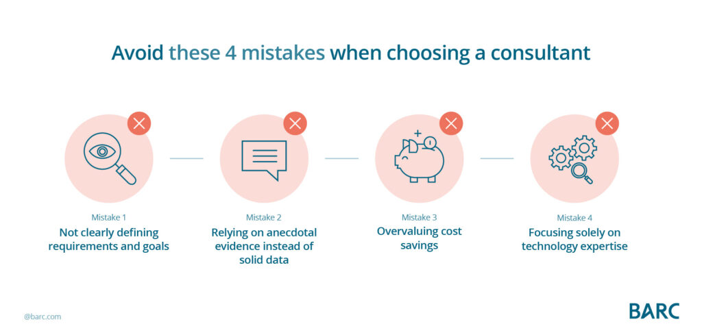 Mistakes in the selection of consultants